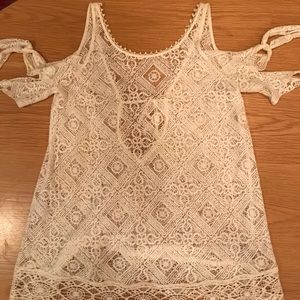Free People Swimsuit Cover-Up in white lace